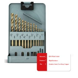 13pcs Drill Bit Set M35 With Metal Case