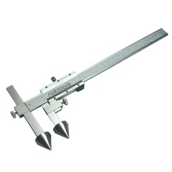 Centerline Offset Vernier Caliper With Conical Jaw Contact