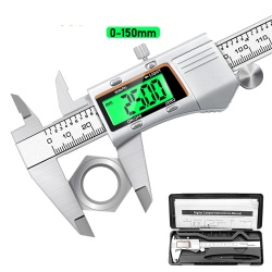 DIN 862 Electronic Caliper With Backlight Stainless Steel