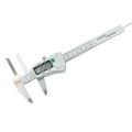 digital caliper with extended upper jaw